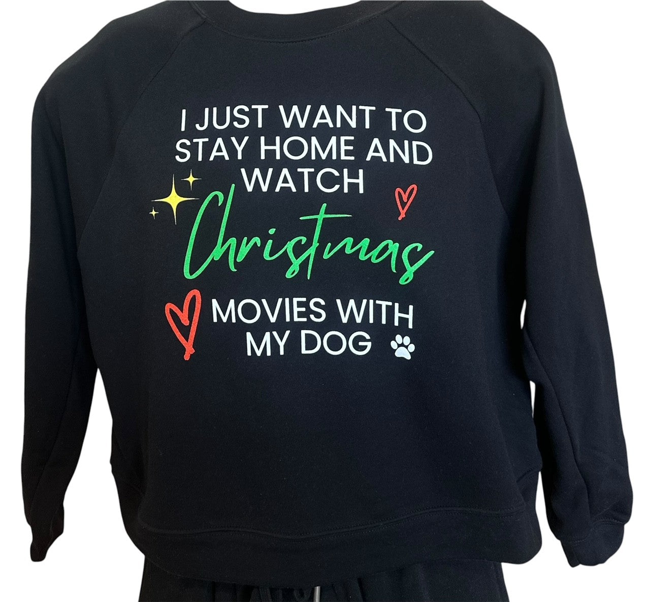 All I Want Is To Stay Home And Watch Christmas Movies With My Dog Pullover Sweater
