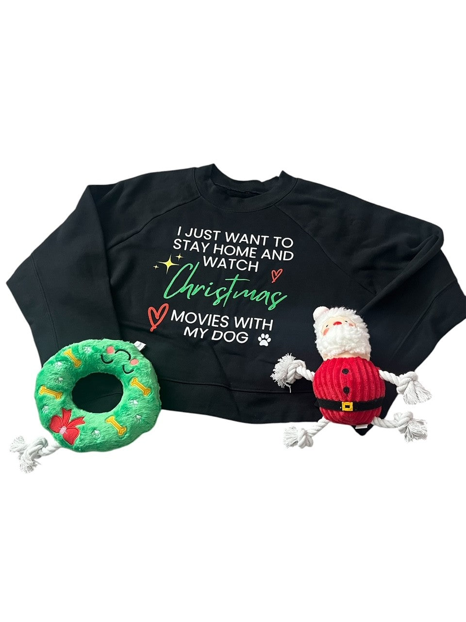 All I Want Is To Stay Home And Watch Christmas Movies With My Dog Pullover Sweater