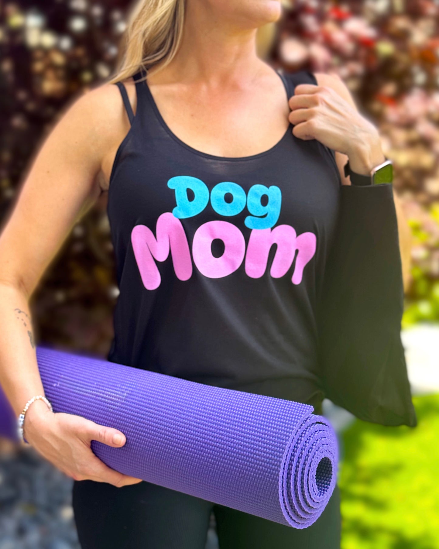 Dog Mom Colorful Tank Top