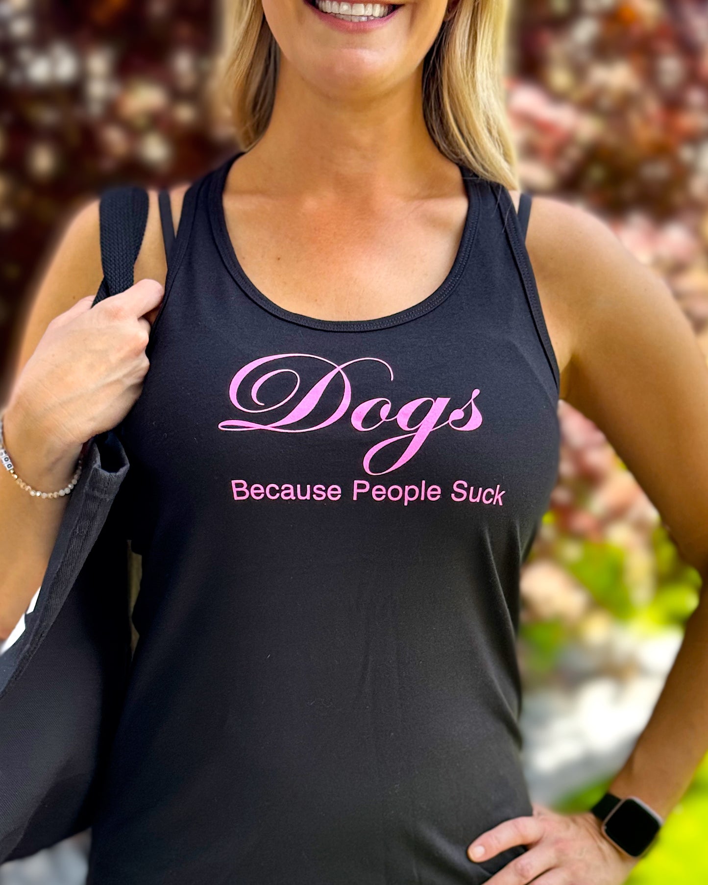 Dogs Because People Suck - Women's Tank Top