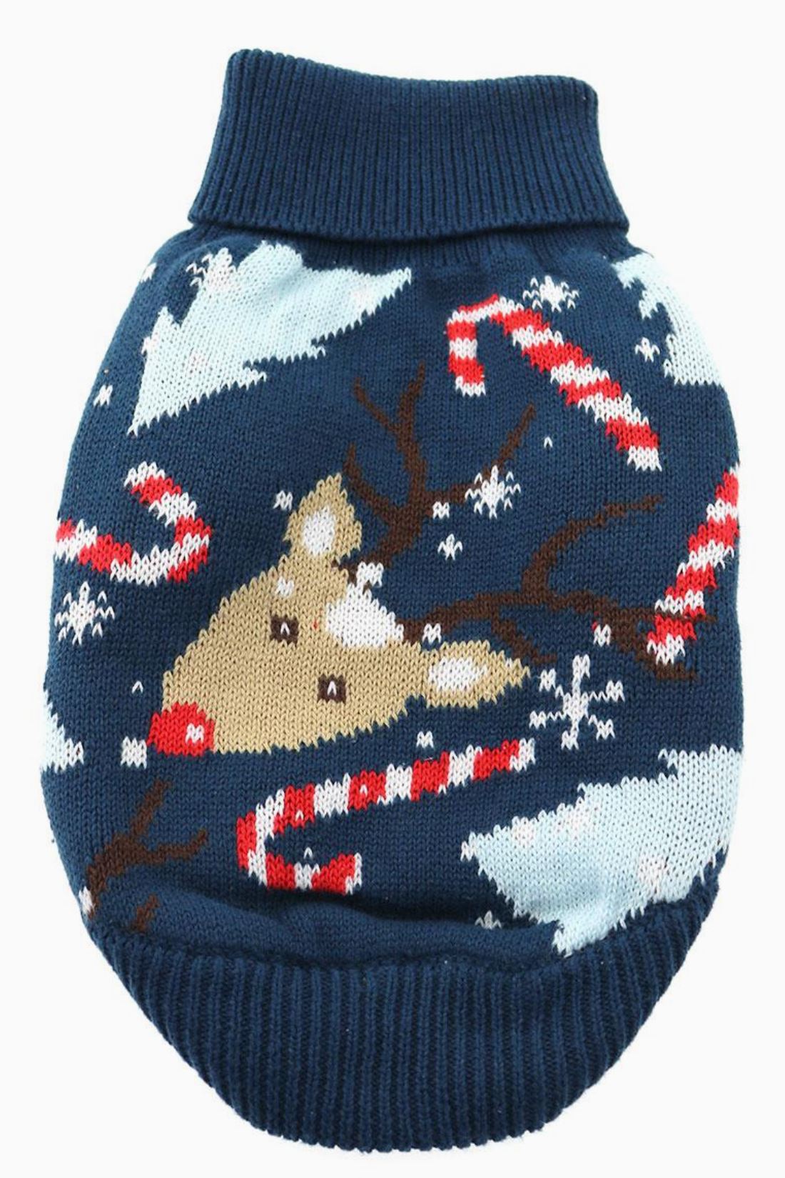 Reindeer Holiday Dog Sweater, XS