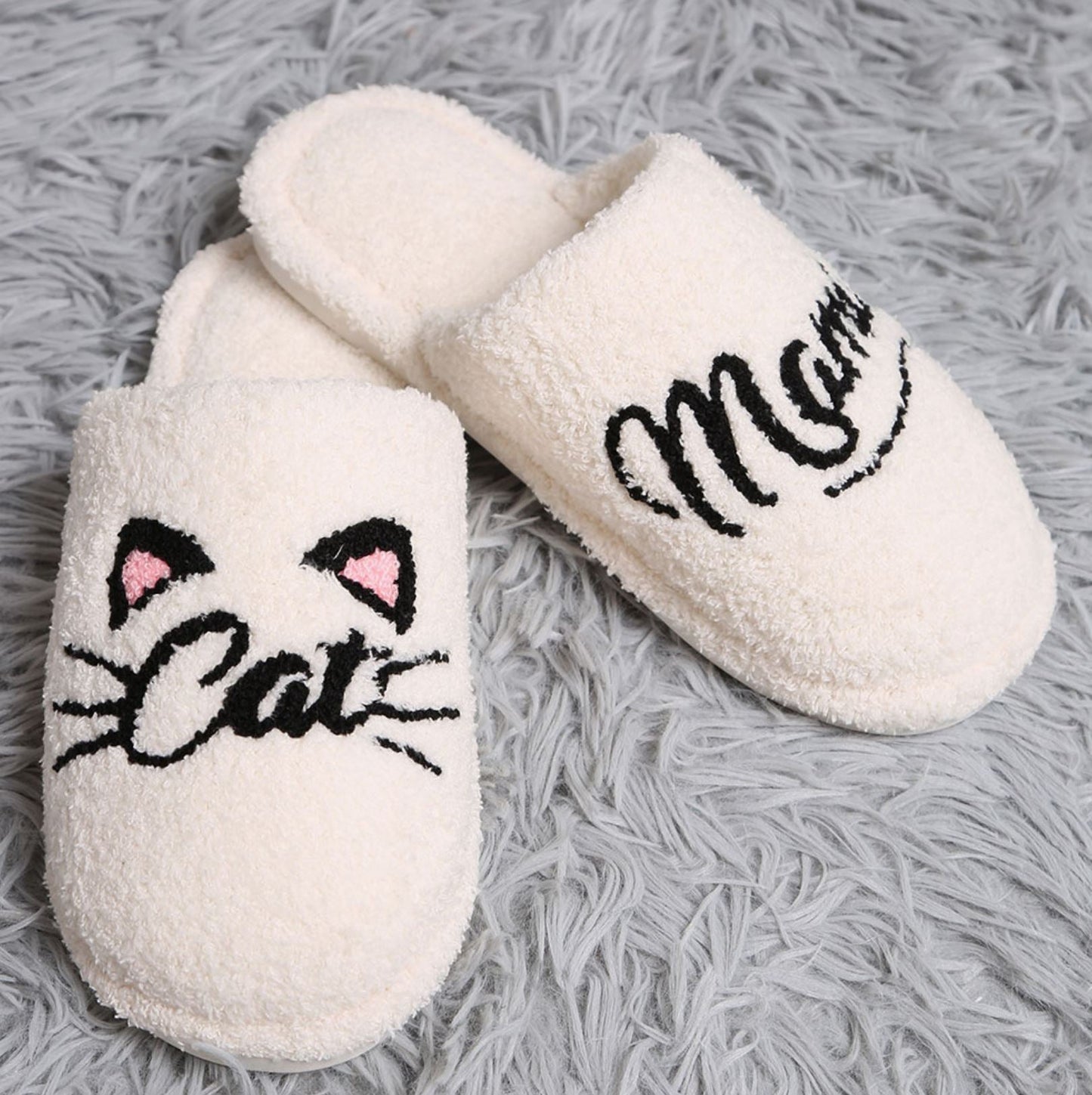 Cat Mama Slippers - LittleLuck Boutique