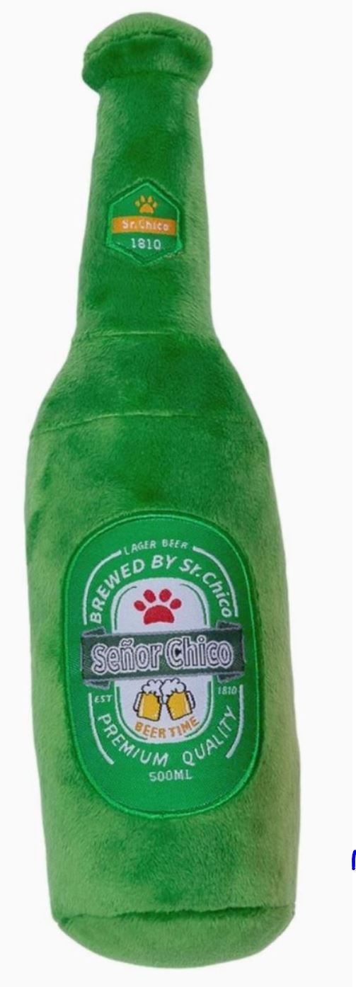 Beer Bottle Dog Toy