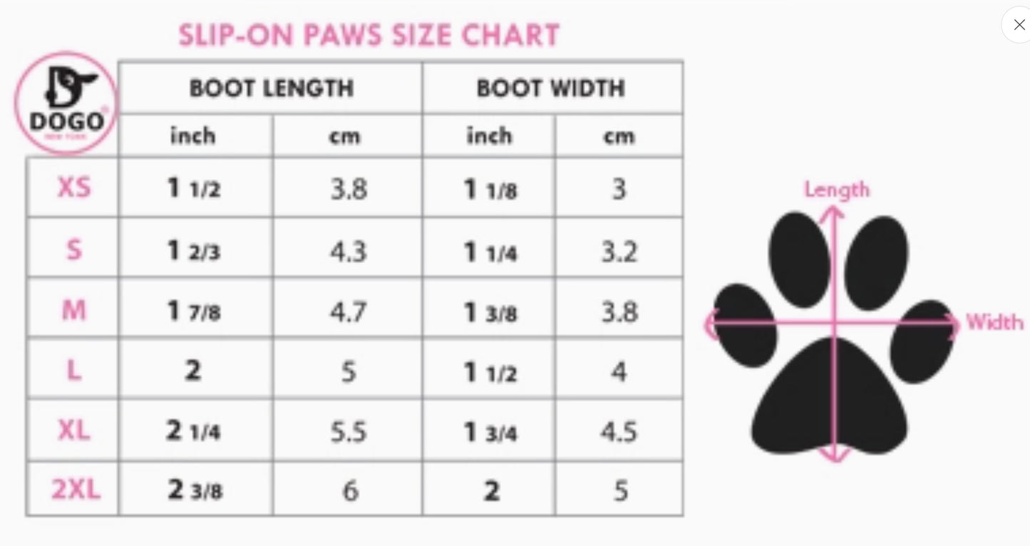 Slip On Paws Dog Booties