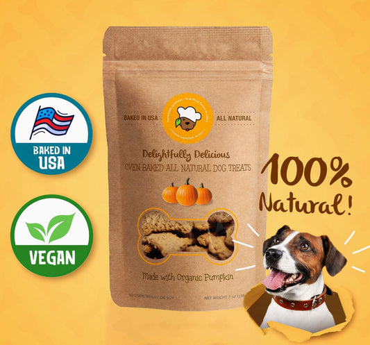 Delightfully Delicious All Natural Dog Treats - Organic Pumpkin