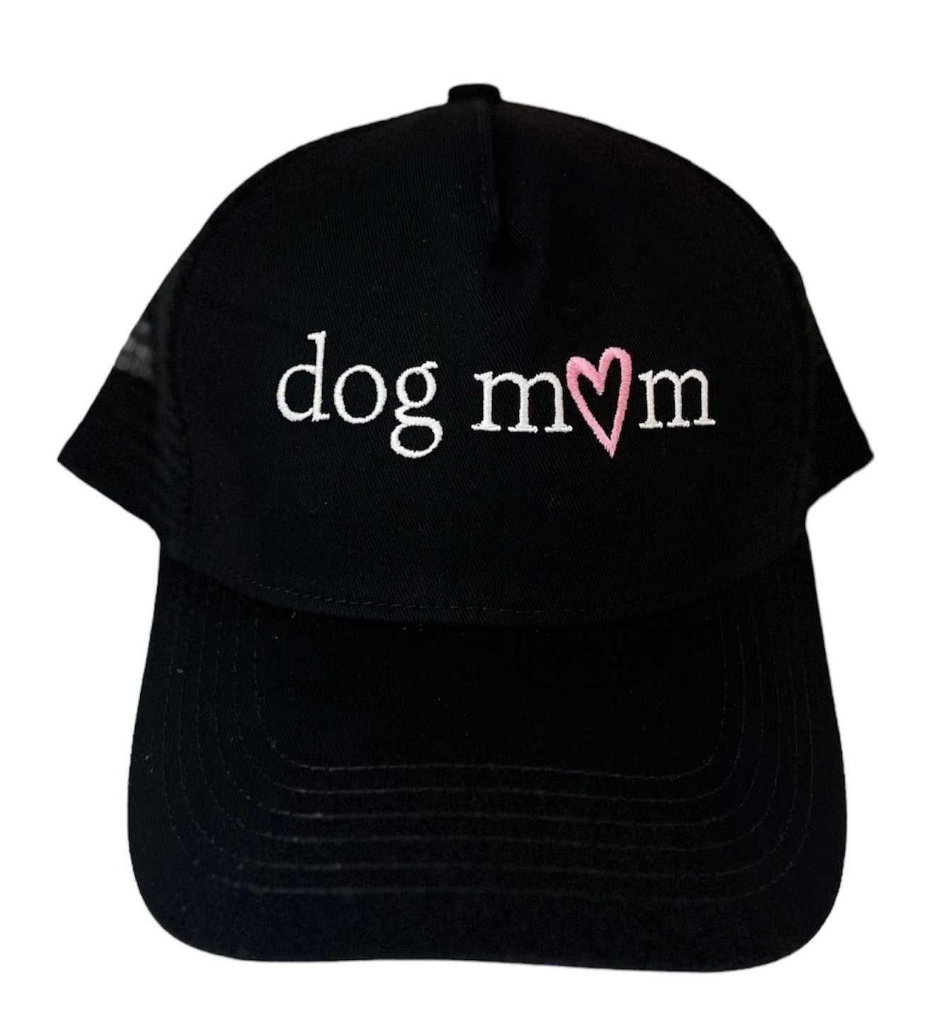 Dog Mom Hat with Pink Heart