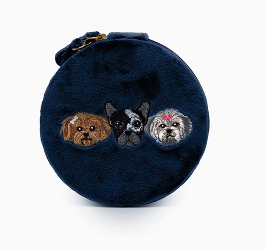 Puppy Pals Jewelry Zip Case / Travel Organizer