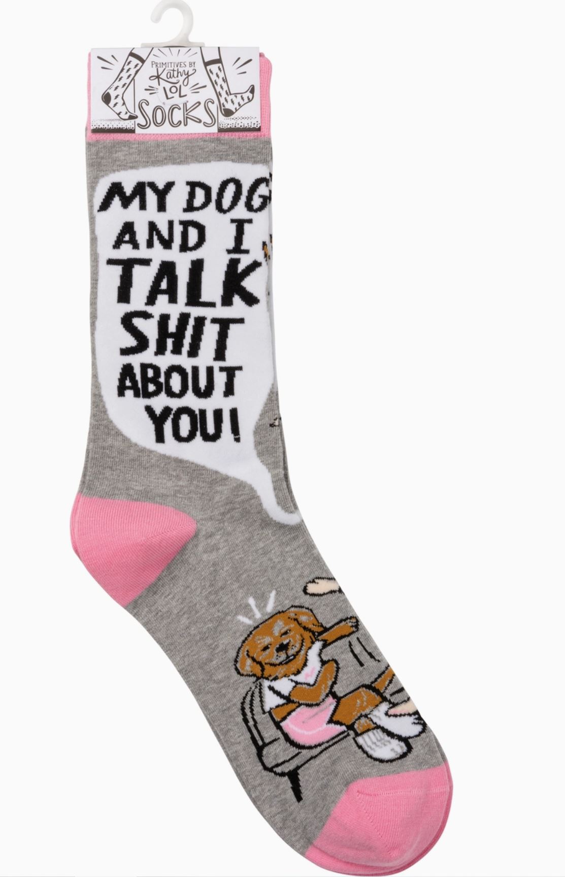 Colorful socks for dog lovers