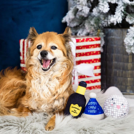 Happy Chew Year Dog Toys - Set of 3