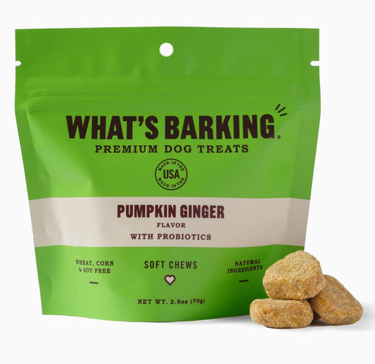 pumpkin ginger dog treats, healthy dog treats, made in USA