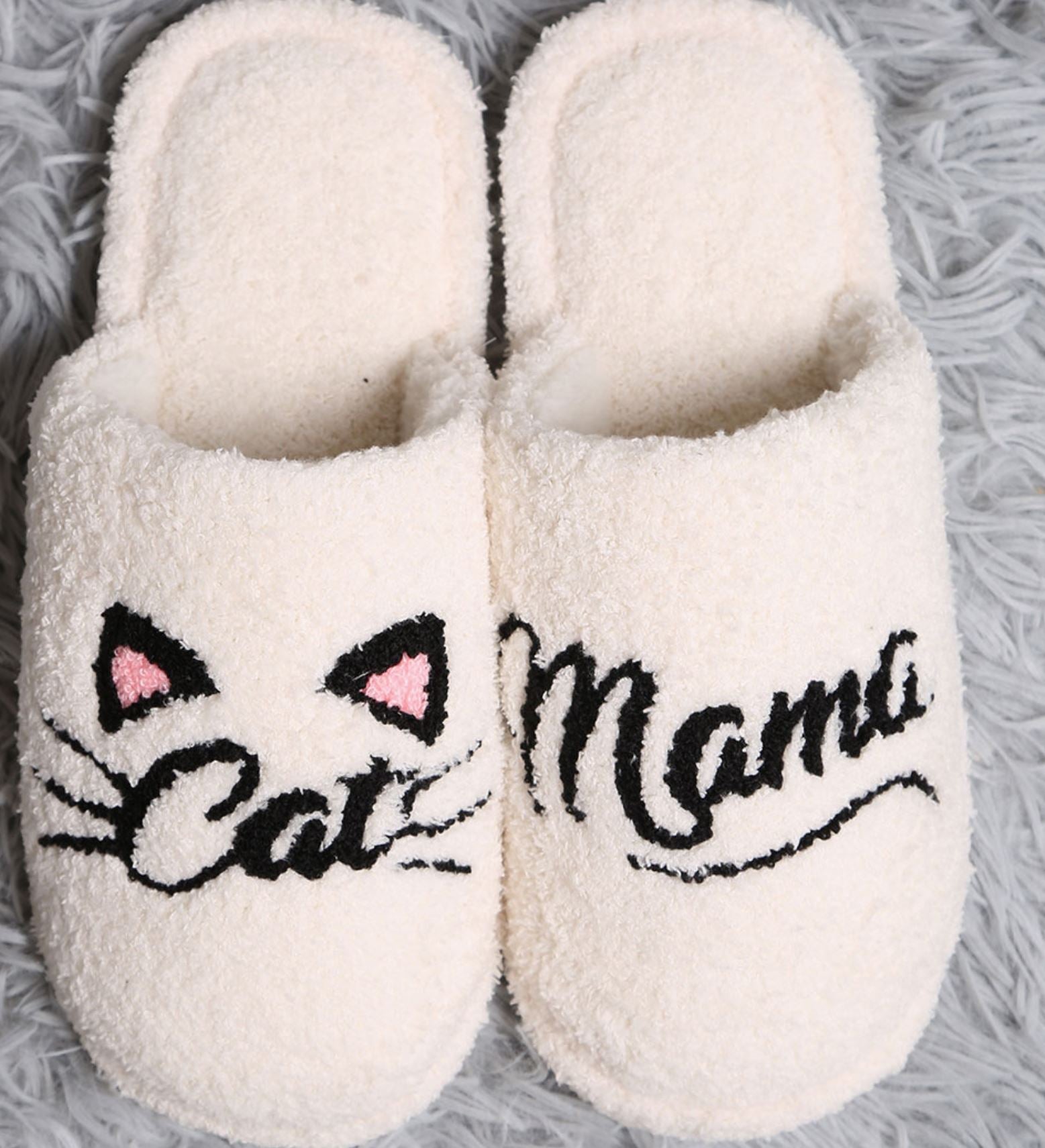 Cat Mama Slippers - LittleLuck Boutique