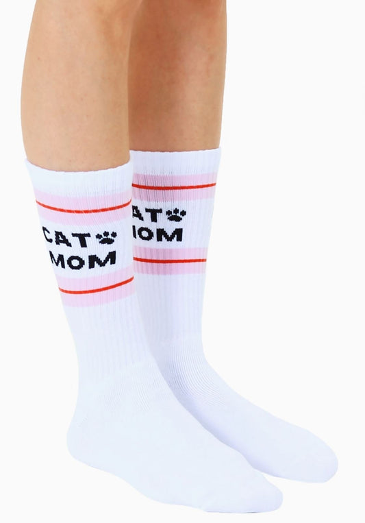 Cat Mom Classic Crew Socks - LittleLuck Boutique