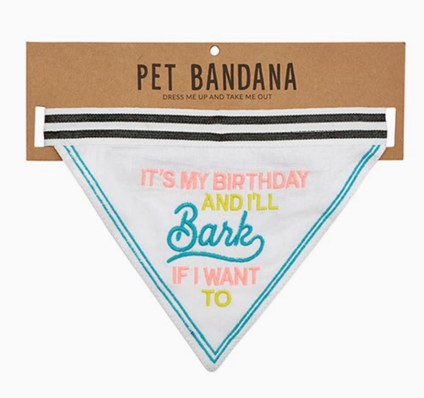 Dog Birthday Bandana - It's My Birthday And I'll Bark If I Want To - LittleLuck Boutique