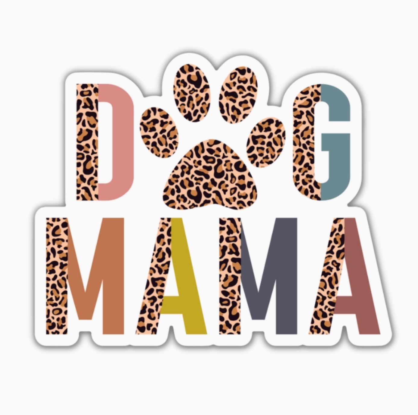 Dog Mama Vinyl Sticker - LittleLuck Boutique