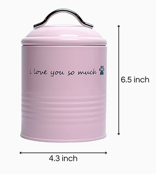 Dog Treat Canister Gift Set - I Love You So Much - LittleLuck Boutique