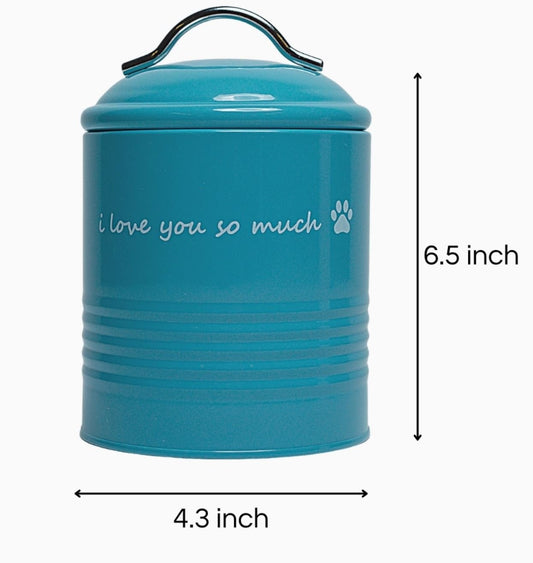 Dog Treat Canister Gift Set - I Love You So Much - LittleLuck Boutique