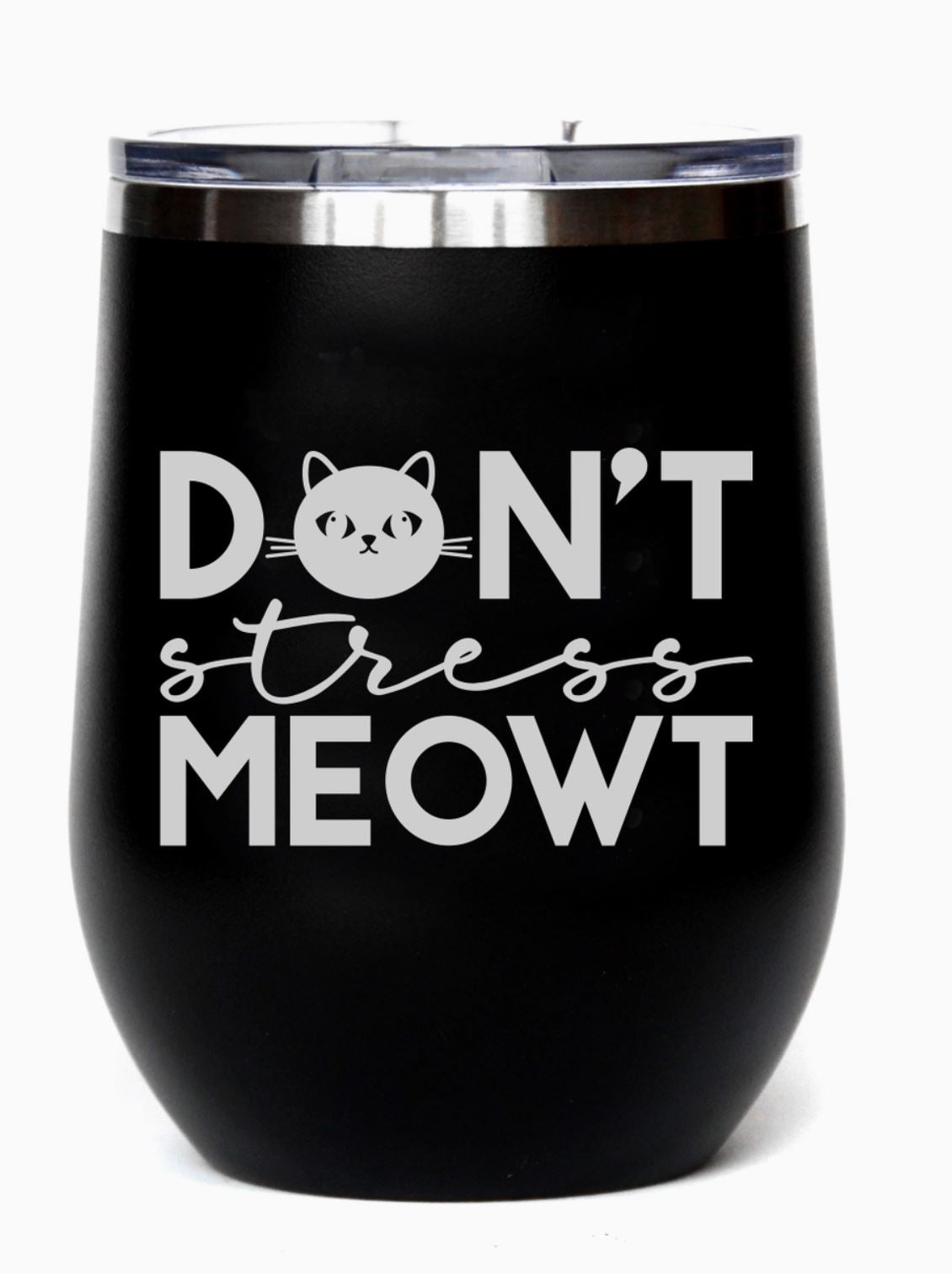 Don't Stress Meowt Insulated Mug for Cat Lovers - LittleLuck Boutique