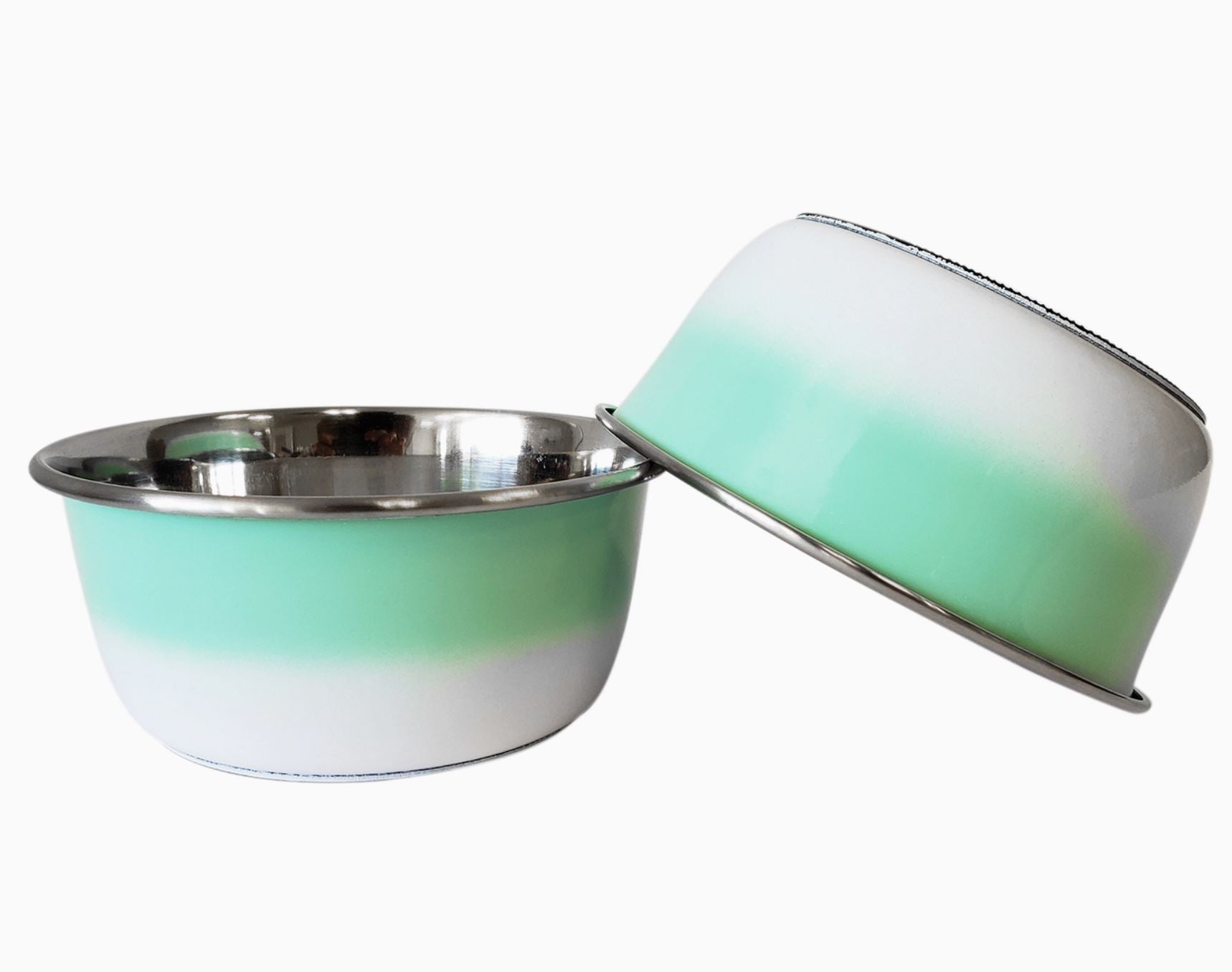 Eco - Friendly Stainless Steel Dog Bowl - Mint Green - LittleLuck Boutique