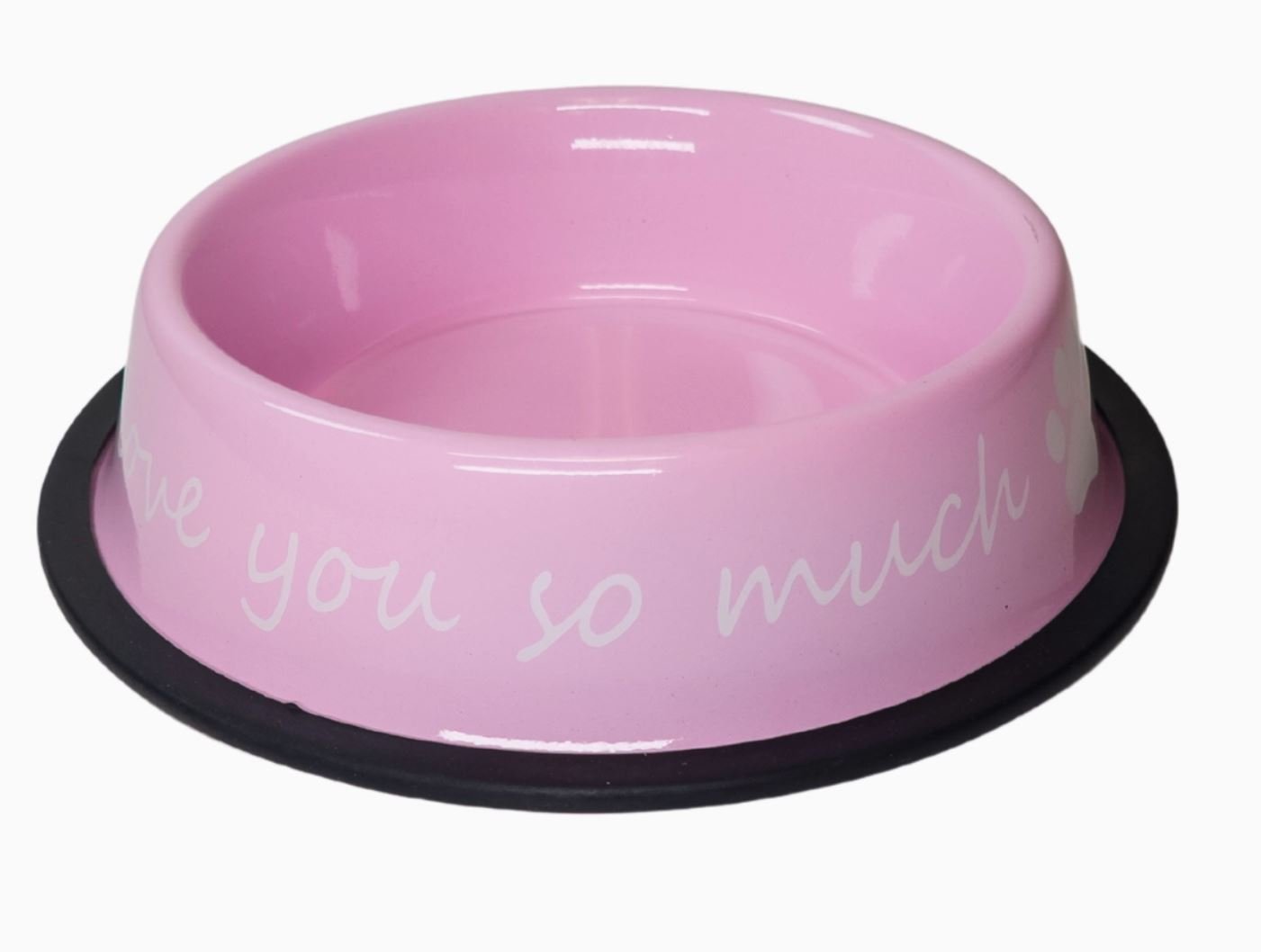 I Love You So Much Stainless Steel Dog Bowl - 24oz - LittleLuck Boutique