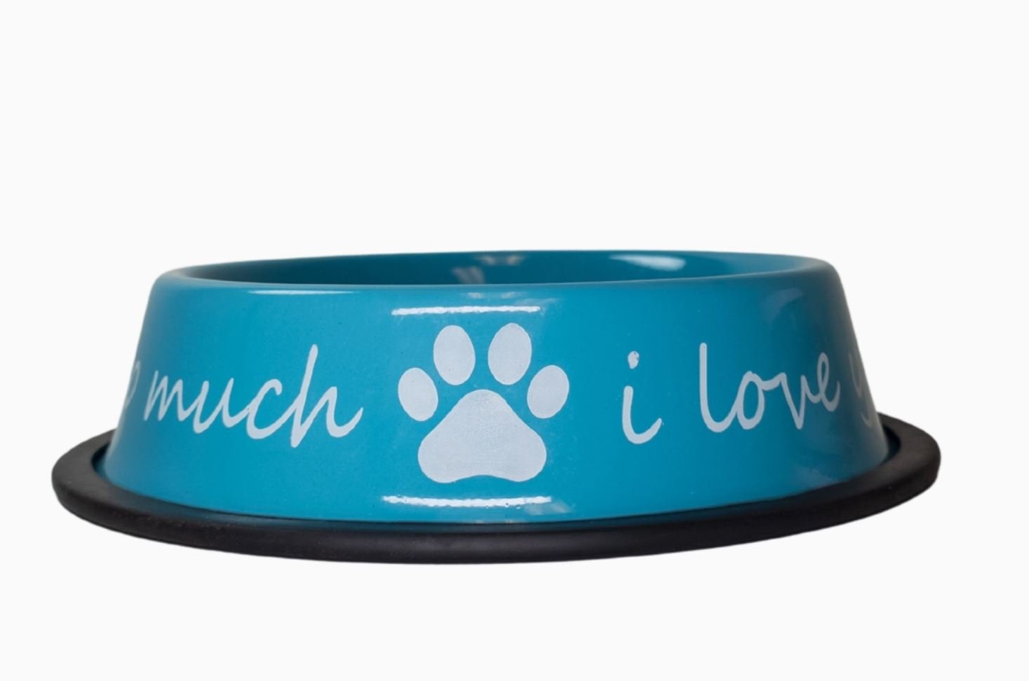 I Love You So Much Stainless Steel Dog Bowl - 24oz - LittleLuck Boutique