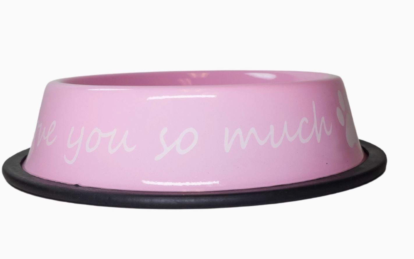 I Love You So Much Stainless Steel Dog Bowl - 24oz - LittleLuck Boutique