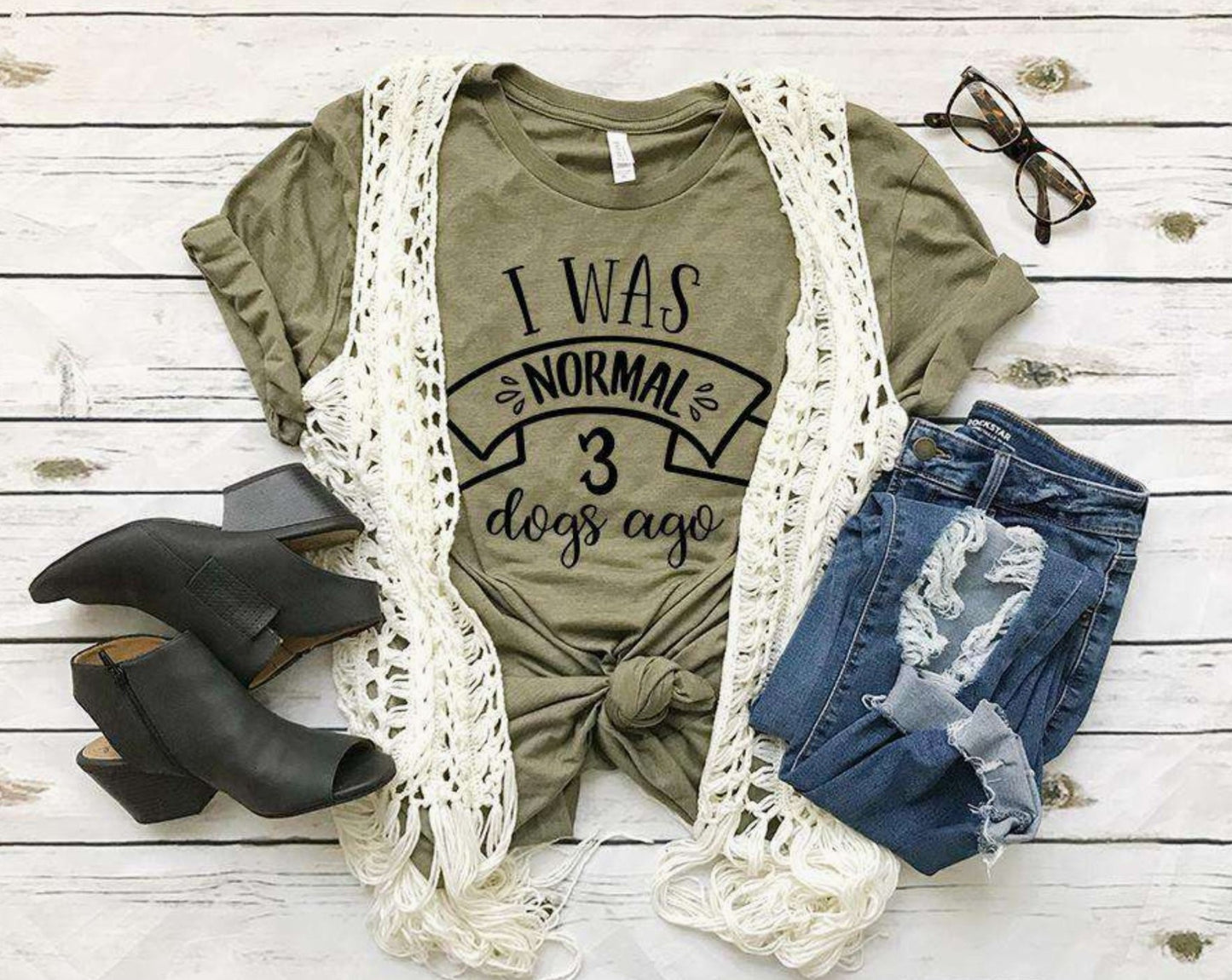 I Was Normal 3 Dogs Ago T - Shirt - LittleLuck Boutique