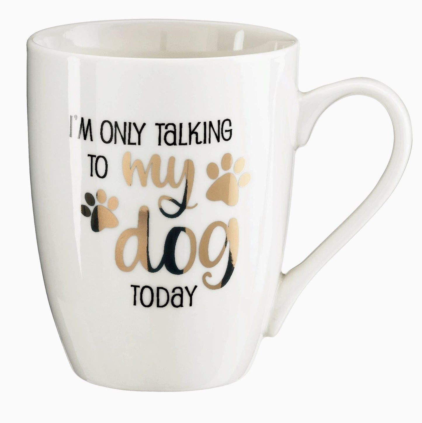 I'm Only Talking to My Dog Today Ceramic Mug - LittleLuck Boutique